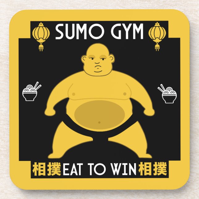 Funny Sumo Wrestler Coaster (Front)