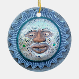 funny sun face ornament