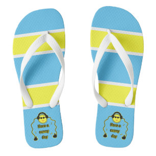 Funny sun flip flops
