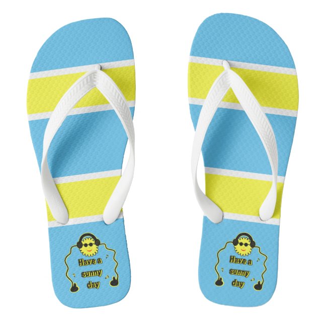 Funny sun flip flops (Footbed)