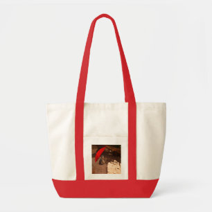 Funny Sun Smart Meerkat Under Umbrella, Tote Bag