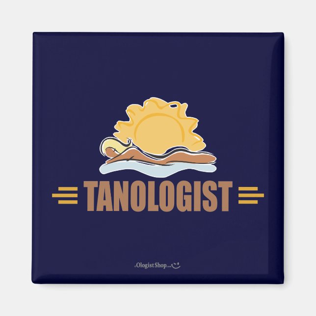 Funny Sun Tanning Magnet (Front)