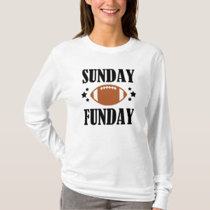 Funny Sunday Funday women's football shirt
