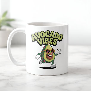 Funny Sunglasses Avocado Coffee Mug