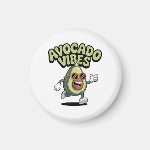 Funny Sunglasses Avocado Magnet