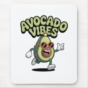 Funny Sunglasses Avocado Mouse Mat