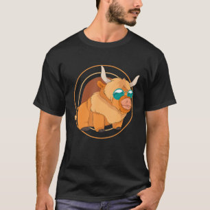 Funny Sunglasses Farm Animal Cool Scottish Highlan T-Shirt