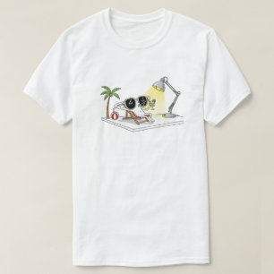 Funny Sunglasses on Vacation Cartoon   Summer  T-Shirt