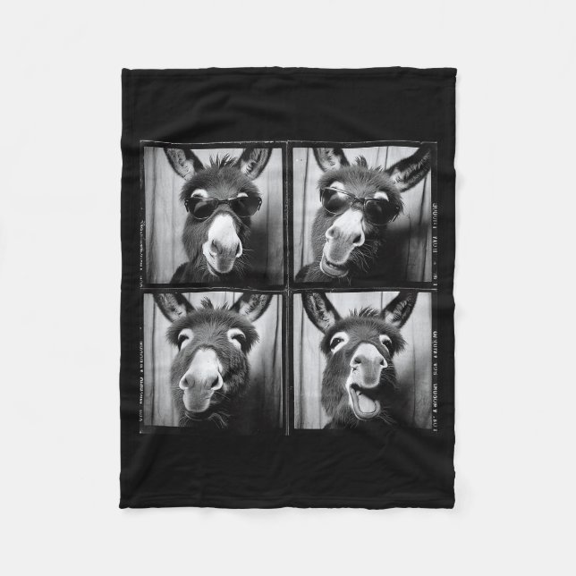 Funny Sungles  Fleece Blanket (Front)