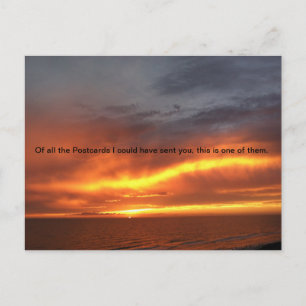 Funny Sunset postcard, Postcrossing, Postcards