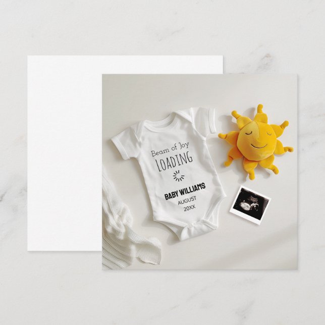 Funny Sunshine Pregnancy Announcement (Front/Back)