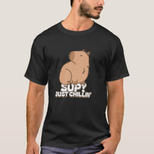 Funny Sup Just Chillin' Capybara Chill Animal Rela T-Shirt