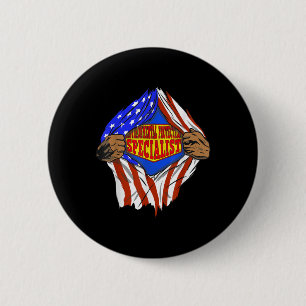 Funny Super Environmental Protection Specialist He 6 Cm Round Badge