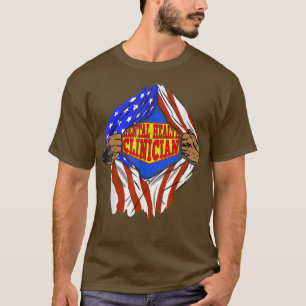 Funny Super Mental Health Clinician Hero Job 1394 T-Shirt