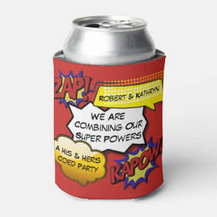 Funny Superhero Bachelor/Bachelorette Party Can Cooler