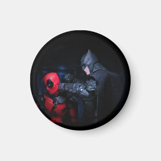 Funny superhero design magnet