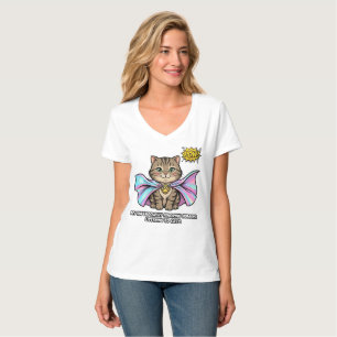 Funny Superpower Cat Mum Comic - Ignoring Humans T-Shirt