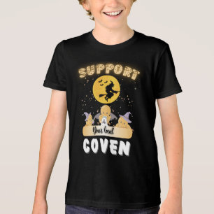 Funny Support Your Local Coven Design with Witch a Tri-Blend Shirt