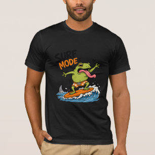 Funny Surf Mode Frog Silly Frog Summer T-Shirt