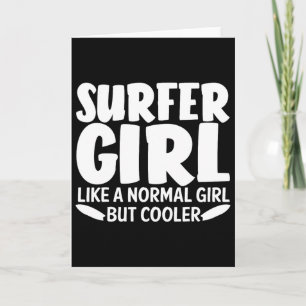Funny Surfer Girl Design For Women Mom Surf Surfin Card