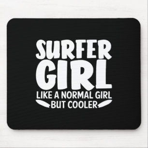 Funny Surfer Girl Design For Women Mom Surf Surfin Mouse Mat