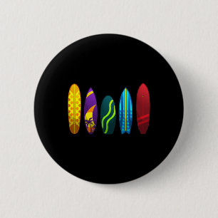 Funny Surfing Art For Men Women Kids Surfing Lover 6 Cm Round Badge