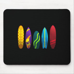 Funny Surfing Art For Men Women Kids Surfing Lover Mouse Mat