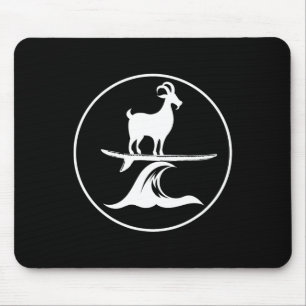 Funny Surfing Goat Cool Kids Farm Animal Goats Gif Mouse Mat