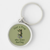 Funny surfing Kawai frog