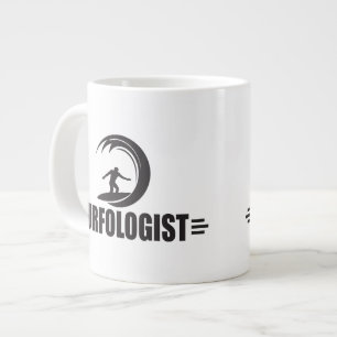 Funny Surfing Large Coffee Mug