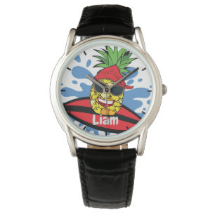 Funny Surfing Pineapple Watch