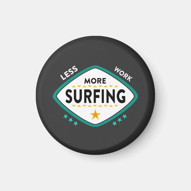 Funny Surfing Quote  Magnet (Front)