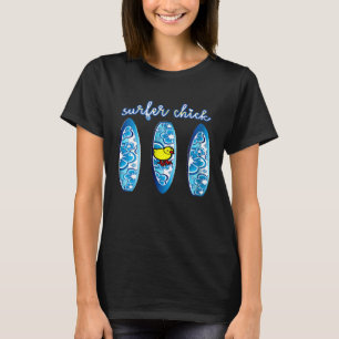 Funny Surfing Vacation Chick Shirt Summer Lovers S