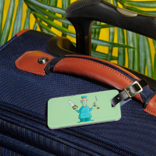 Funny Surgeon Cartoon Hilarious Medical Humour  Luggage Tag