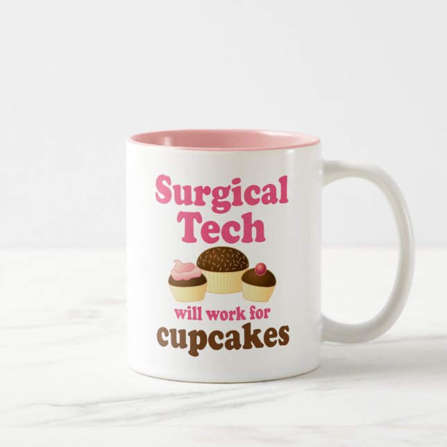 Funny Surgical Tech Two-Tone Coffee Mug (Right)