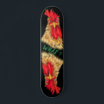 Funny Surprised Curious Rooster - What ? Skateboard<br><div class="desc">Funny Surprised Curious Rooster - What ? - Cartoon Fun Drawing and Playful Text - Choose / Add Your Unique Text / Font / Colour - Make Your Special Gift - Resize and move or remove and add elements / image with customisation tool ! - Drawing and Design by MIGNED....</div>