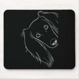 Funny Surprised Dog Saluki Mouse Mat