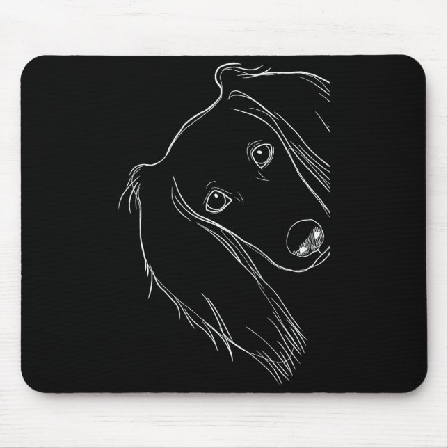 Funny Surprised Dog Saluki  Mouse Mat (Front)