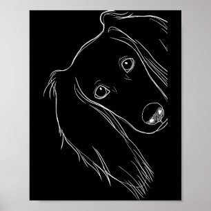 Funny Surprised Dog Saluki Poster
