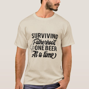 Funny surviving Father's Day word art T-Shirt