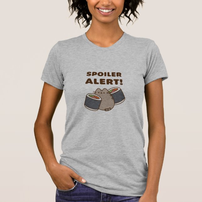 Funny Sushi Cat Spoiler Alert Tee (Front)