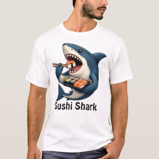 Funny Sushi Shark T-Shirt