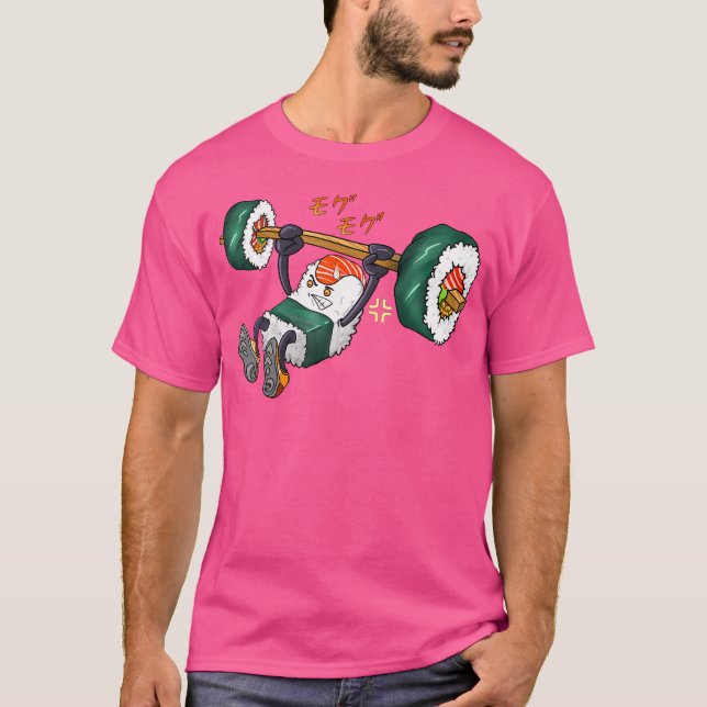 Funny Sushi Weight Lifting Gym Fitness Men Women K T-Shirt (Front)