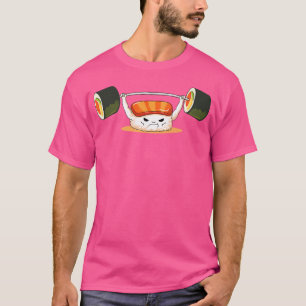 Funny Sushi Weight Lifting I Love Sushi Rolls Gym T-Shirt