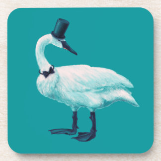 Funny Swan Birdwatching Coaster