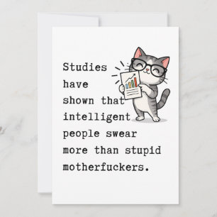 Funny Swearing Card Sarcastic Birthday Card