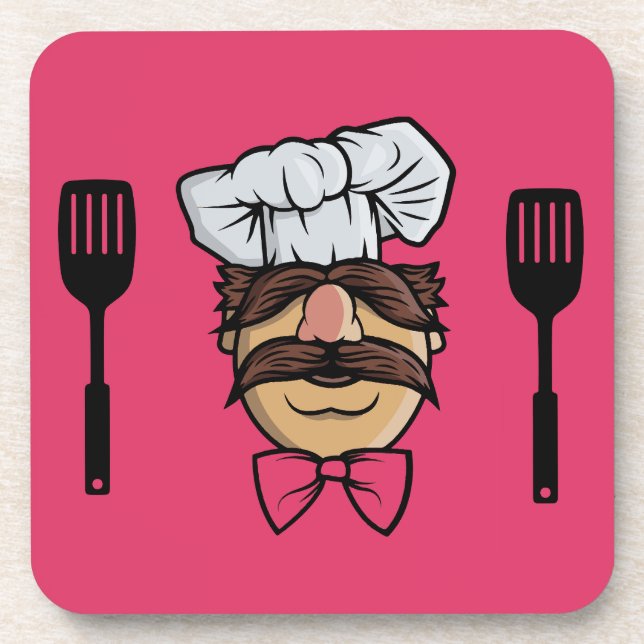 Funny Swedish Chef Coaster (Front)