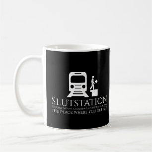 Funny Swedish Pun Slutstation Terminus Endstation Coffee Mug