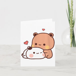 Funny Sweet Kawaii Kp Bear Panda Hugging Couple Lo Card