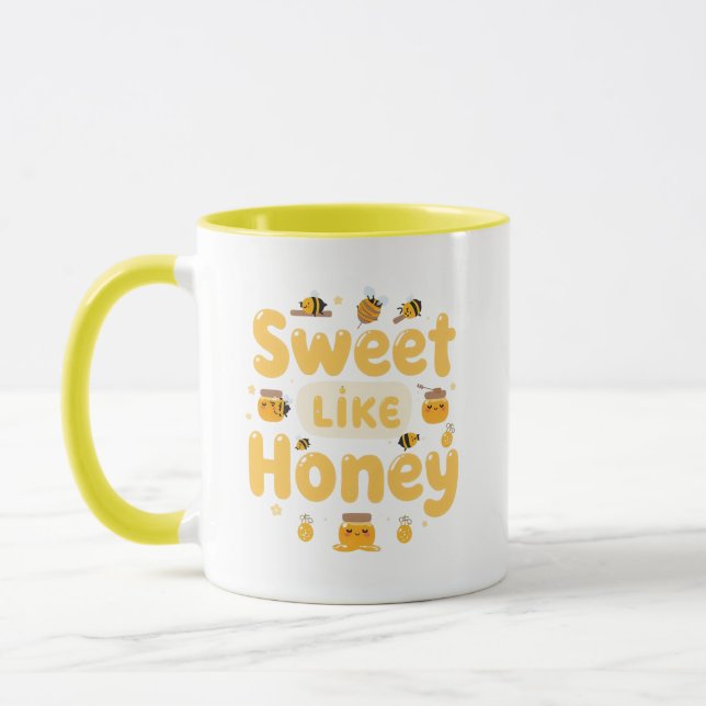 Funny "Sweet Like Honey" Bumblebee Mug (Left)
